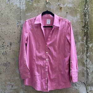 Brooks Brothers Rose Gingham Button Down Shirt, 10